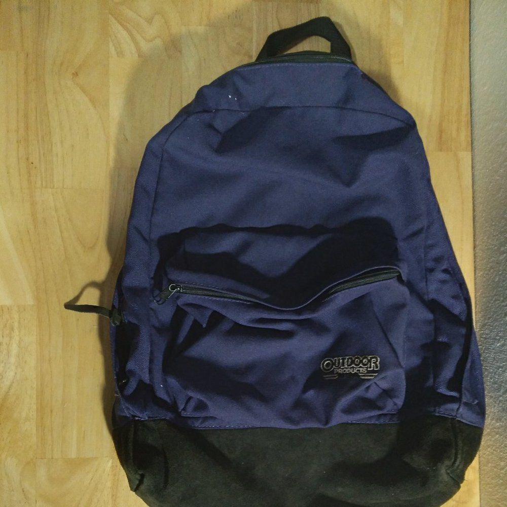 Vintage Outdoor Products USA Leather Bottom Backpack
